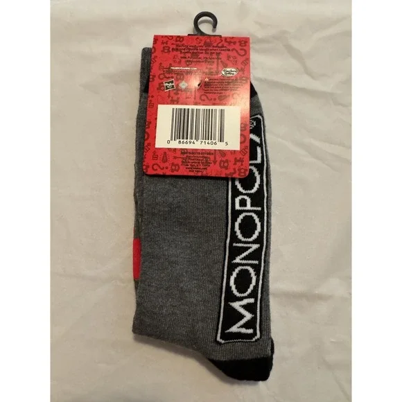 Monopoly‎ GOAT Novelty Socks; Unisex Fun Socks; Board Game - Picture 2 of 3